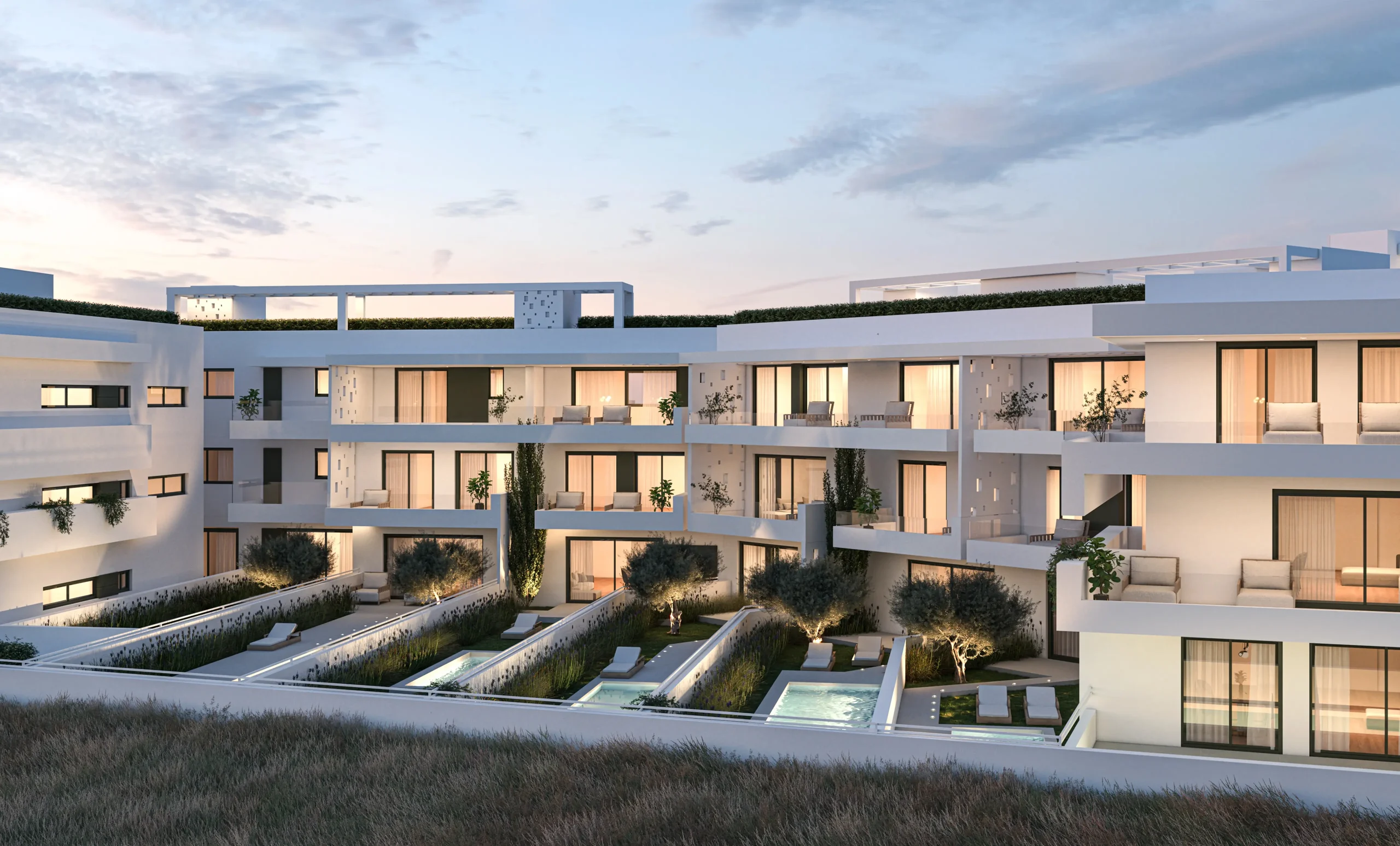 GREEN MELAKIS THE OLIVE WHITE RESIDENCE HRAKLEIO EXTERIOR DESIGN